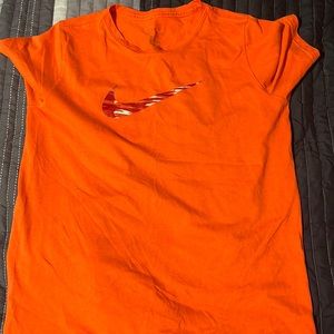 Orange Nike Dri-fit Tee
